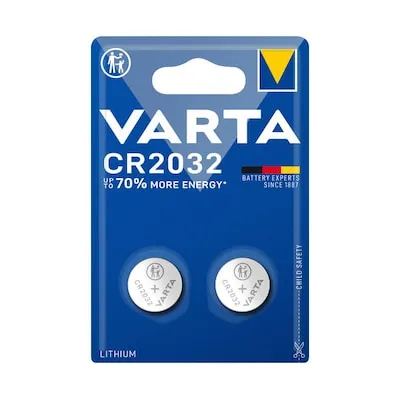 VARTA Lithium Knopfzelle CR2032 - 3 g, langlebige Leistung für Audio-HiFi Geräte und tragbare Elektronik