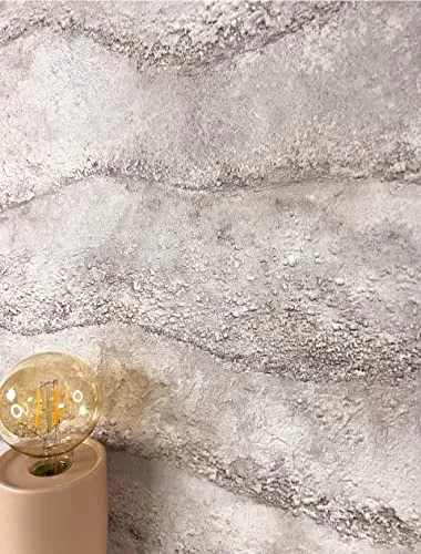 Newroom Tapete Beige - Modern 3D Steinoptik für kreative Wohnräume - Tapeten mit hochwertigem Material, lichtbeständig und abziehbar. Ideal für Schlafzimmer, Wohnzimmer und Büro. Inklusive Tapezier-Ratgeber für perfekte Ergebnisse.