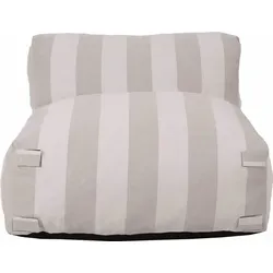 Gestreifter Gartensessel für Modulsofa - Oviala Mixi - Beige - Genießen Sie stilvolle Entspannung im Freien mit unserem modularen Gartensessel. Robustes Material und ergonomisches Design garantieren Komfort und Langlebigkeit. Ideal für gemütliche Stunden im Garten.