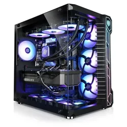 Kiebel Panorama XL Ultra Gaming-PC - PC-System mit Intel Core i9, RTX 5090 und 32 GB RAM, ideal für anspruchsvolles Gaming und kreative Anwendungen, ausgestattet mit Wasserkühlung und RGB-Beleuchtung für optimale Leistung und stylisches Design.