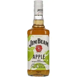Jim Beam Apple Liqueur 32,5% Vol. 0,7l - Likör & Kräuterschnaps, vereint fruchtige Apfelnoten mit dem Charakter von Kentucky Straight Bourbon für ein harmonisches Geschmackserlebnis.