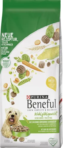 Beneful Hundefutter Wohlfühlgewicht mit Huhn und Gartengemüse 12 kg - Hundefutter für ein gesundes Gewicht, mit hochwertigen Zutaten wie Huhn und frischem Gartengemüse, ideal für aktive Hunde.