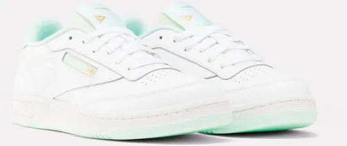Reebok Classic CLUB C Sneaker, weiß-mint - Sportliche Sneaker für Damen in Größe 36, aus hochwertigem Synthetik und Textil, mit leicht profiliertem Gummiprofil für optimalen Grip.