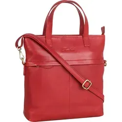 Benthill Shopper Damen Leder - Große Vintage Umhängetasche aus echtem Rindsleder in Rot - Elegante Damen-Handtasche aus hochwertigem Rindsleder mit viel Stauraum. Ideal für den Alltag, kombiniert Stil und Funktionalität. Perfekt als Geschenk für besondere Anlässe.