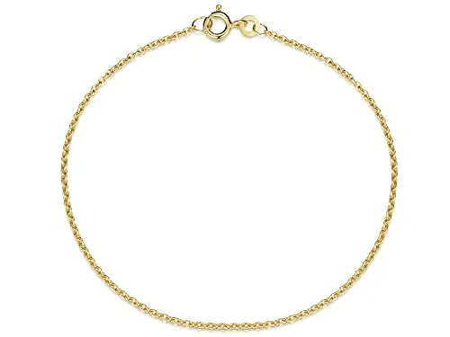 Fa. Thomas Maier Erbskette Armband - 333 Gold - 17cm - Elegantes Armband aus echtem 333 Gold, filigran im Erbskettendesign. Ideal für jeden Anlass und in verschiedenen Längen erhältlich. Perfekt verpackt für Geschenke und schneller Versand innerhalb von 24h.