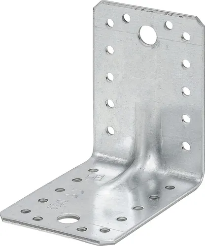 VORMANN AUGUST Schwerlast-Winkelverbinder 90x90x65 mm - Robuster gleichschenkliger Winkelverbinder für stabile Konstruktionen, sendzimirverzinkt für Langlebigkeit und Korrosionsschutz.