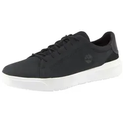 Timberland Seneca Bay Low Lace Up Sneaker - Schwarze Leder Sneaker in Größe 42 - Sneaker aus hochwertigem Leder mit ReBOTL-Technologie, ideal für sportliche Outfits und hohen Dämpfungskomfort dank EVA und OrthoLite®. Perfekt für den Alltag!