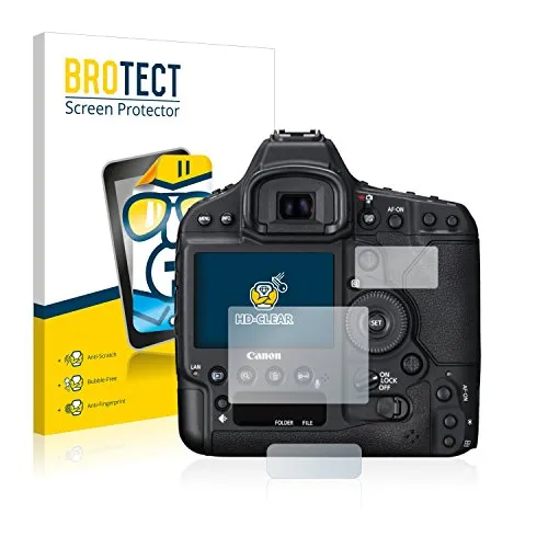 BROTECT (2 Stück Schutzfolie für Canon EOS 1D X Mark II Displayschutz Folie Ultra-Klar