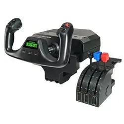 G Saitek Pro Flight Yoke System - Wired Controller für PC - Gaming-Zubehör mit präzisem Steuerhorn und Gasregler, ideal für realistische Flugsimulationen auf PC.