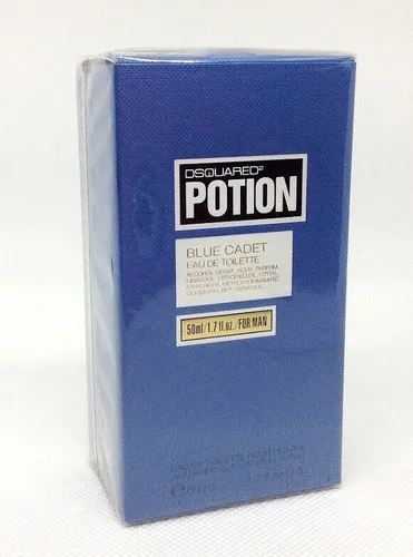Dsquared2 Potion Blue Cadet 50ml Eau de Toilette - Herrenparfüm mit frischen Noten von rosa Grapefruit und Bergamotte, ideal für den modernen Mann, der seinen einzigartigen Stil unterstreichen möchte.