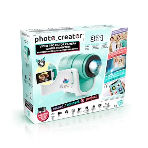 Canal Toys Video Creator – Projektorkamera mit 16 GB Speicherkarte - Camcorder für Kinder ab 8 Jahren mit integriertem Projektor und LCD-Display, ideal für kreative Momente und Kinoabende überall.