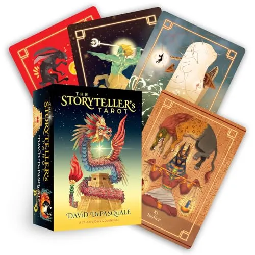 The Storyteller's Tarot: 78-Karten Deck & Guidebook - Religion & Glaube, fördert kreatives Geschichtenerzählen und persönliche Reflexion mit einzigartigen Illustrationen.