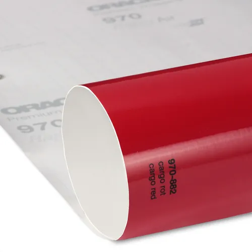 Oracal Autofolie Cargo Rot Glanz (28€/m²) 0,5m x 1,52m 970RA 882 Blasenfrei 🚗✔️