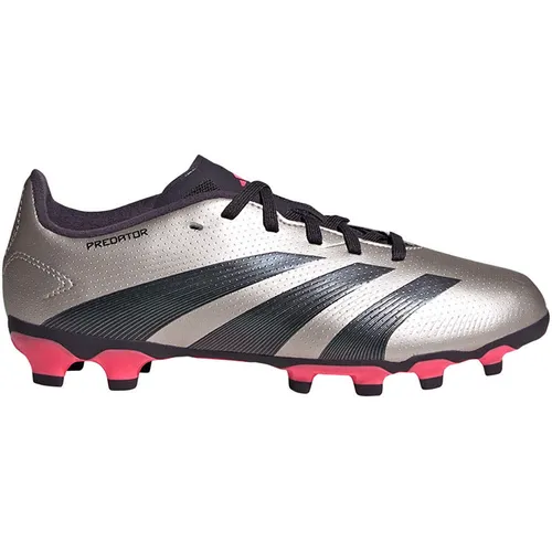 Adidas PREDATOR LEAGUE MG Kinder - grau - Predator Fußballschuh für Kinder, mit strukturiertem Obermaterial für hohen Tragekomfort und optimaler Stabilität auf verschiedenen Böden. Hergestellt aus mindestens 20% recycelten Materialien.