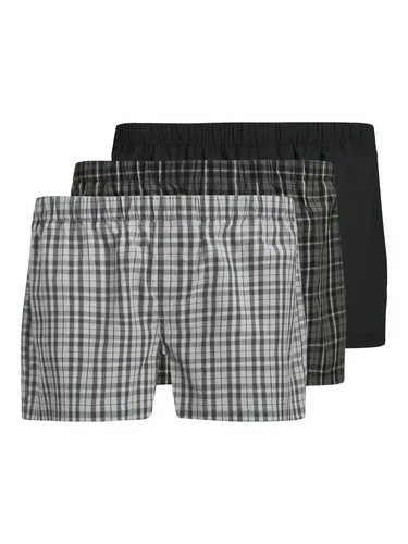 Jack & Jones JACMILANO WOVEN BOXERS 3 PACK NOOS - Herrenunterhosen, 3er Pack aus 100% Baumwolle, pflegeleicht und mit bequemen elastischen Bund für optimalen Tragekomfort.