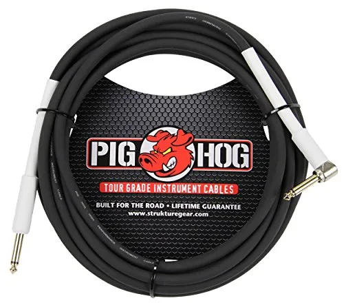 Pig Hog PH10R Hochleistungs-Gitarren-Instrumentenkabel, 8 mm, 3 m