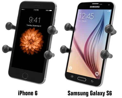 RAM Universal X-Grip™ Handy Halter für Samsung Galaxy 3, 4, 5, 6, 8 - Flugzeugteile - Sicherer und flexibler Halter für Ihr Smartphone, ideal für die Nutzung während des Flugs oder in der Luftfahrt.