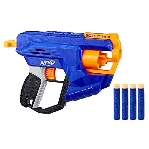 Nerf N-Strike Elite Scout MKII, Spielzeugblaster mit integrierter Rotationstrommel