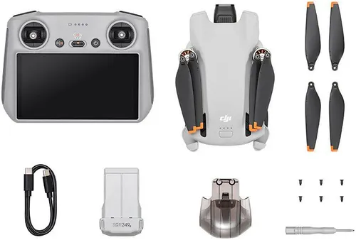 DJI Mini 3 (DJI RC) - Leichte 4K HDR Mini-Kameradrohne, nur 249 g, 38 min Flugzeit und echte vertikale Aufnahmen für beeindruckende Luftbilder