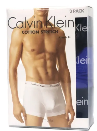 Calvin Klein Herren 3er-Pack Hüft-Shorts - Cotton Stretch - Retroshorts für Herren, bequeme Passform mit elastischem Bund und stilvollem Calvin Klein Schriftzug für optimalen Tragekomfort.