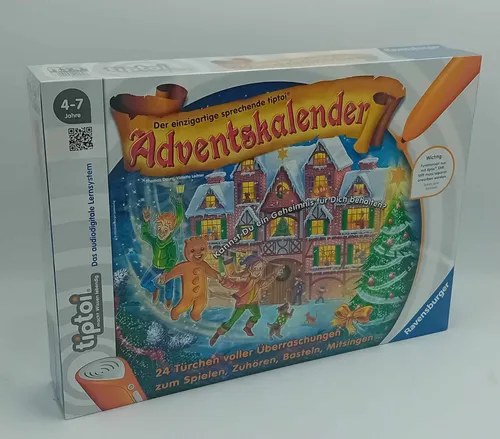 Ravensburger tiptoi Adventskalender Familie Tannheimer Weihnacht - Gesellschaftsspiel für Kinder von 5-7 Jahren, interaktiver Adventskalender mit spannenden Geschichten und Aktivitäten für die ganze Familie.