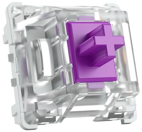 Glorious Kailh Pro Purple Switches (120 Stück) - Tastenschalter von Glorious, taktil und leise, ideal für ein angenehmes Tippgefühl, 120 Stück für eine komplette Tastatur.