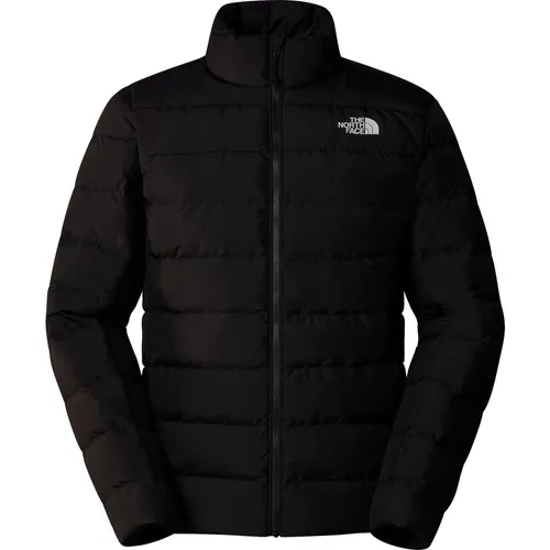 THE NORTH FACE Herren Aconcagua 3 Jacke - Warm & Wasserabweisend - TNF Black-NPF - XXL - Funktionsjacke mit überlegener Wärme durch recycelte Daunen und Polyester, ideal für kaltes und feuchtes Wetter. Nachhaltiges Design reduziert Abfälle und schont die Umwelt.