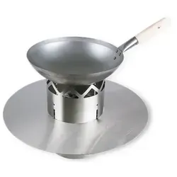 Moesta 10660 Wok Kamin für BBQ Disk - Grillzubehör, verwandelt Ihren Kugelgrill in eine asiatische Küche mit Kamineffekt für kurze Garzeiten und knackiges Gemüse.