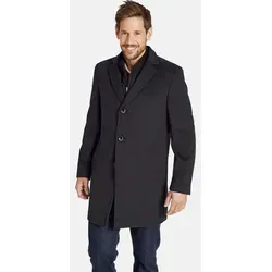 Jan Vanderstorm Herren Mantel Unska 4XL - Winterjacke in Dunkelgrau - Funktionsjacke mit 50% Wolleanteil, wärmendem, herausnehmbarem Windfang und klassischem Reversdesign. Ideal für Übergangszeit und Winter, in großen Größen erhältlich.