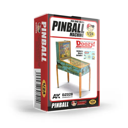 AK Interactive Pinball Machine Flipper Flipperautomat Resin 1:24 Art. DZ028