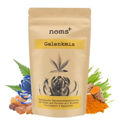 noms+ Gelenk Mix Sensitiv & Vegan - Tiergesundheit – Natürliche Unterstützung für Gelenke, ideal für Senioren und bewegungseingeschränkte Hunde & Katzen mit pflanzlicher Rezeptur.