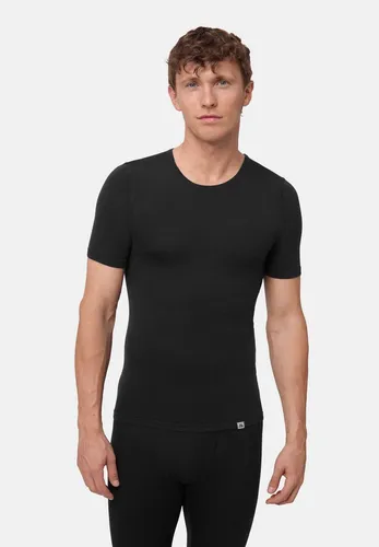 DANISH ENDURANCE T-Shirt Herren Wolle schwarz, L - Herren-Shirts aus hochwertiger Wolle für optimalen Komfort und Atmungsaktivität. Ideal für sportliche Aktivitäten und Outdoor-Einsätze.