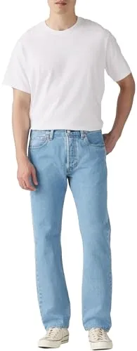 Levi's Herren 501 Original Fit Jeans - Ferry Building Blue T2, 31W/34L - Jeans in Original Straight Fit aus Baumwolle und Hanf, ideal für deinen individuellen Look mit komfortabler Passform am Oberschenkel.
