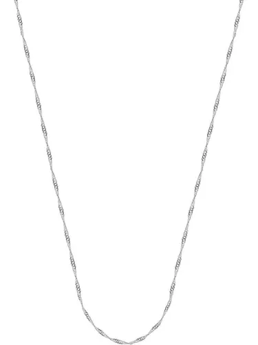 CHRIST Goldkette Damen-Kette 585er Weißgold - Ketten ohne Anhänger, elegante 585er Weißgoldkette mit rhodinierter Oberfläche und Karabinerverschluss – perfekt für jeden Anlass.
