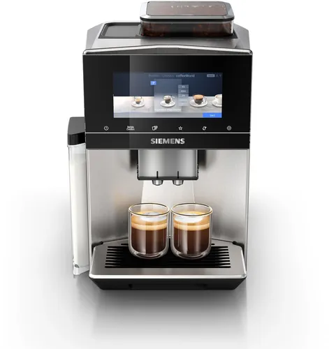 SIEMENS Kaffeevollautomat EQ900 TQ903D43 - Kaffeevollautomat mit 6,8" TFT-Display, Geräuschreduzierung und Home Connect App für einfachen Zugriff – genießen Sie bis zu 29 Kaffeespezialitäten!