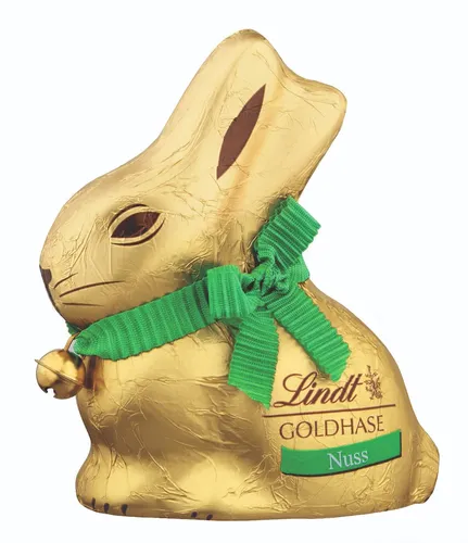 Lindt Goldhase Nuss Schokolade 100g - Feine Schokolade mit Nussstückchen, ideal für besondere Anlässe oder als Geschenk. Genießen Sie den unverwechselbaren Geschmack von Lindt.