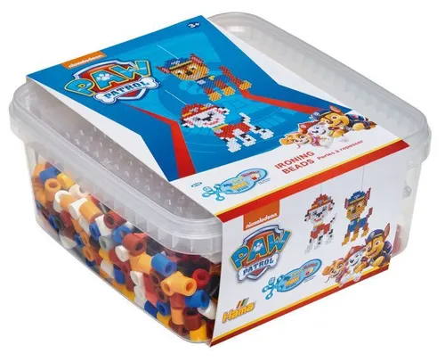 Vedes Hama Bügelperlen Maxibox PAW PATROL 900 Stück - Bügelperlen für kreative Kinder ab 3 Jahren, inkl. 900 Maxi-Perlen und Motiven von PAW PATROL zum einfachen Gestalten und Aufhängen.