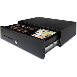 Safescan HD-5030 Kassenschublade, 49,5 x 30,5 cm, 8 Schein- und 8 Münzfächer, elektrisch über RJ12