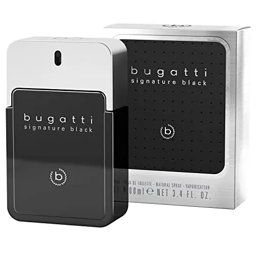 bugatti signature black Parfüm Herren 100ml - Eau de Toilette für Herren, orientalisch-würziger Duft für jeden Anlass, der eine elegante Aura verleiht und ideal für stilsichere Auftritte ist.