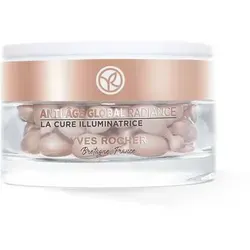 Yves Rocher ANTI-AGE GLOBAL - Aufhellende Kurpflege - Tagespflege mit 35 Kapseln für strahlendere Haut, reduziert Pigmentflecken und fördert die Zellerneuerung dank pflanzlichem Knospen-Nektar.