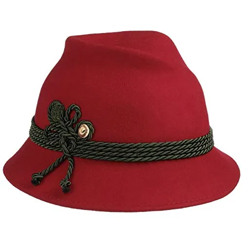 Lodenhut Manufaktur Damen Trachtenhut aus Wollfilz - Traditioneller Damen Trachtenhut mit Kordelverzierung, ideal für festliche Anlässe. Hergestellt in Italien aus hochwertigem Wollfilz für optimalen Tragekomfort und stilvolle Auftritte das ganze Jahr über.