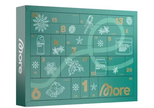More Nutrition Adventskalender 2024 - Adventskalender mit Speisen & Getränken, spannende Überraschungen für eine genussvolle Vorweihnachtszeit