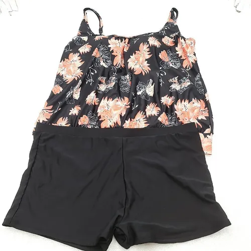 Octopus Damen Tankini Bikini Schwimm Hotpants Anzug Oversize Sommer