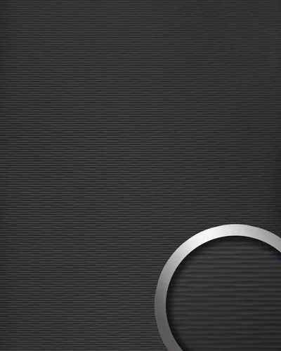 WallFace 24958 MOTION TWO - Graphite Black Wandverkleidung - Moderne selbstklebende Wandpaneele in matt schwarz, ideal für alle Wohnbereiche. Einfach anzubringen und verleiht jedem Raum eine stilvolle Note.