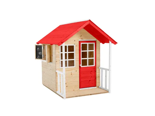 Zwerkules Spielhaus Lolla - Spielhaus für den Garten, aus nachhaltigem FSC®-zertifiziertem Holz, fördert kreative Rollenspiele und bietet einen geschützten Rückzugsort für Kinder ab 18 Monaten.