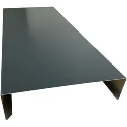 Mauerabdeckung 2 m Alu anthrazit RAL 7016 - Aluminium Mauerabdeckung, 2 m lang, individuell zuschneidbar und maßgefertigt. Ideal für eine elegante und langlebige Lösung im Außenbereich.