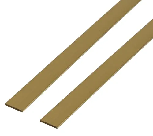 Alberts Flachstange aus Messing 1000 x 15 x 2 mm – 2 Stück - Praktisches Set mit 2 Flachstangen aus hochwertigem Messing, ideal für vielseitige Anwendungen im Bau und Handwerk. Robuste Verarbeitung für langlebige Ergebnisse.
