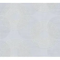 A.S. Création Vliestapete Attractive, leicht strukturiert, Motiv, Strukturmuster, gemustert, Kreis Tapete Punkte Tapeten Wohnzimmer Schlafzimmer Küche Flur Design grau