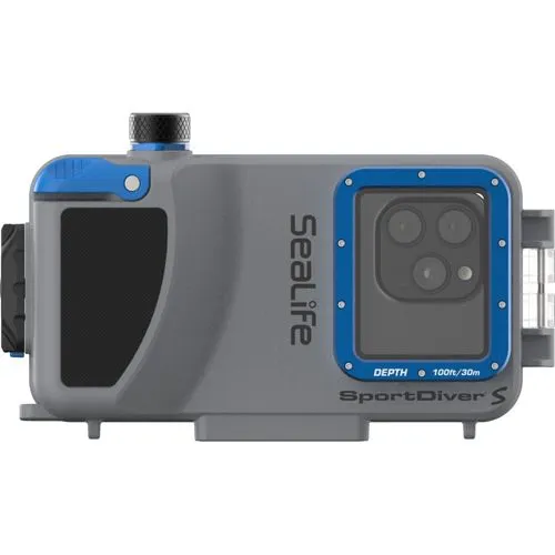 SeaLife SportDiver S Unterwassergehäuse für Smartphones (SL408) - Kamerazubehör für Taucher, ermöglicht Fotos und Videos in Tiefen bis 30 Metern - ideal für Wassersportler!