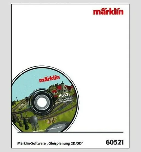 Märklin 60521 Software K+C-Gleis Gleisplanung V. 10.0 - Gleisplansoftware für Z, LGB und Spur 1, ermöglicht präzise Planung und Gestaltung von Modellbahnanlagen, ideal für Hobbyisten und Modellbauer.